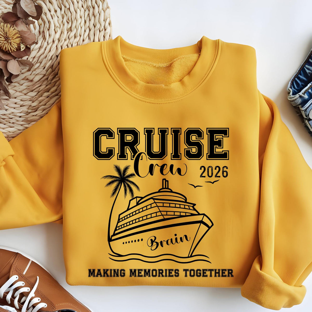 Cruise Crew Funny Custom Family Matching Sweatshirt Hoodie
