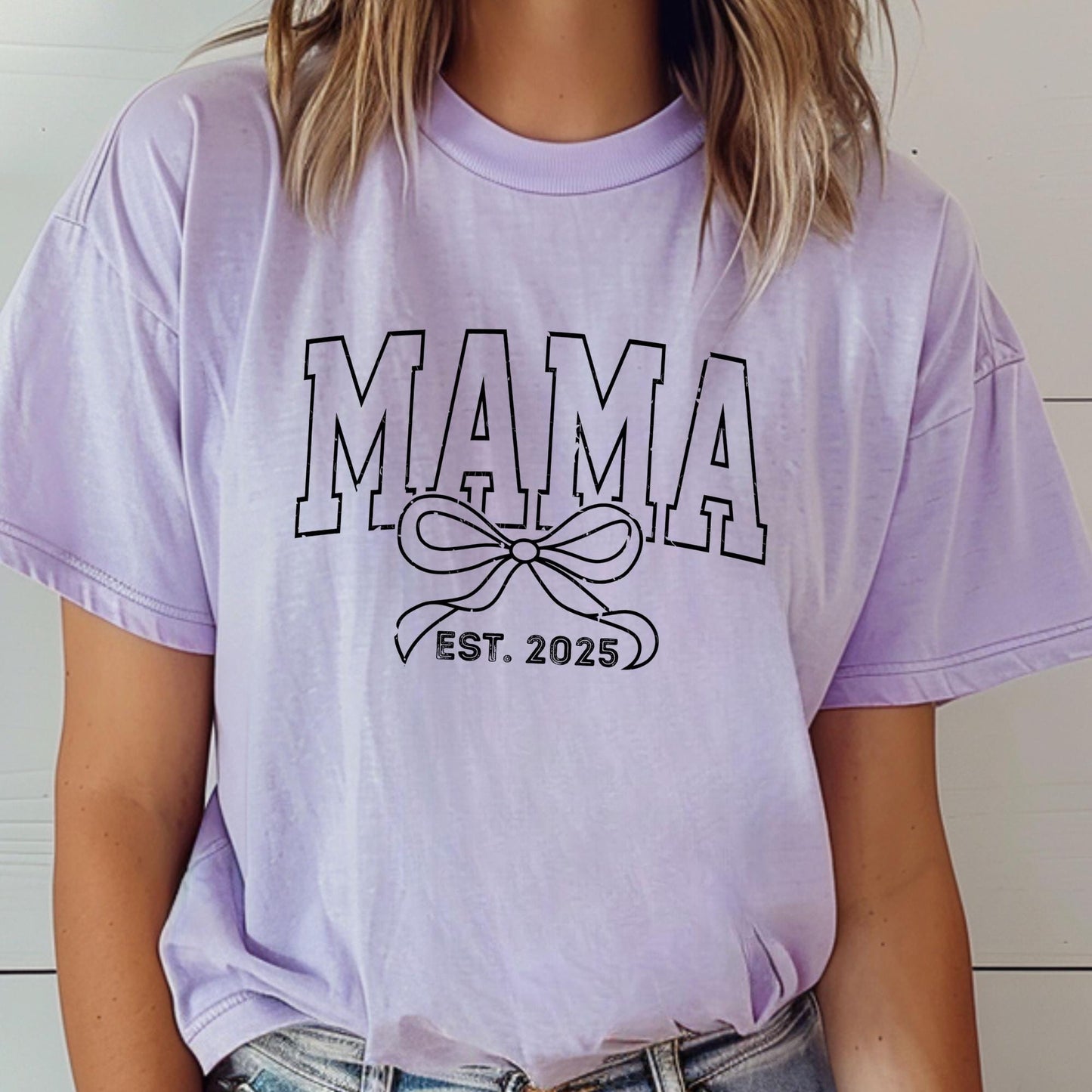Custom Comfort Colors® Mama Toile Coquette Mama Shirt, Pregnancy Announcement Boy, Mom Life Gift