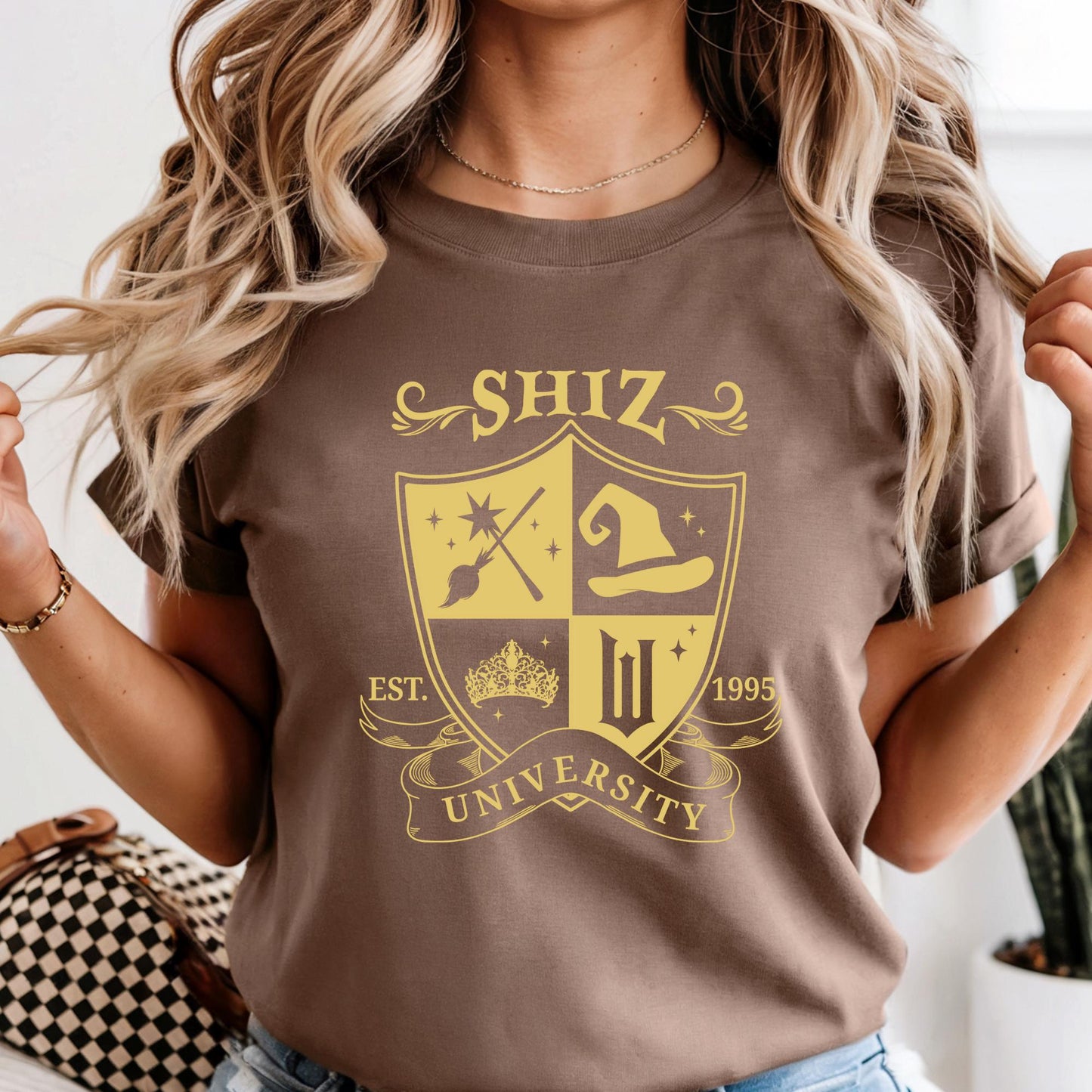 Comfort Colors® Shiz University Shirt, Defy Gravity Wizard Tee, Magic Wand Outfit
