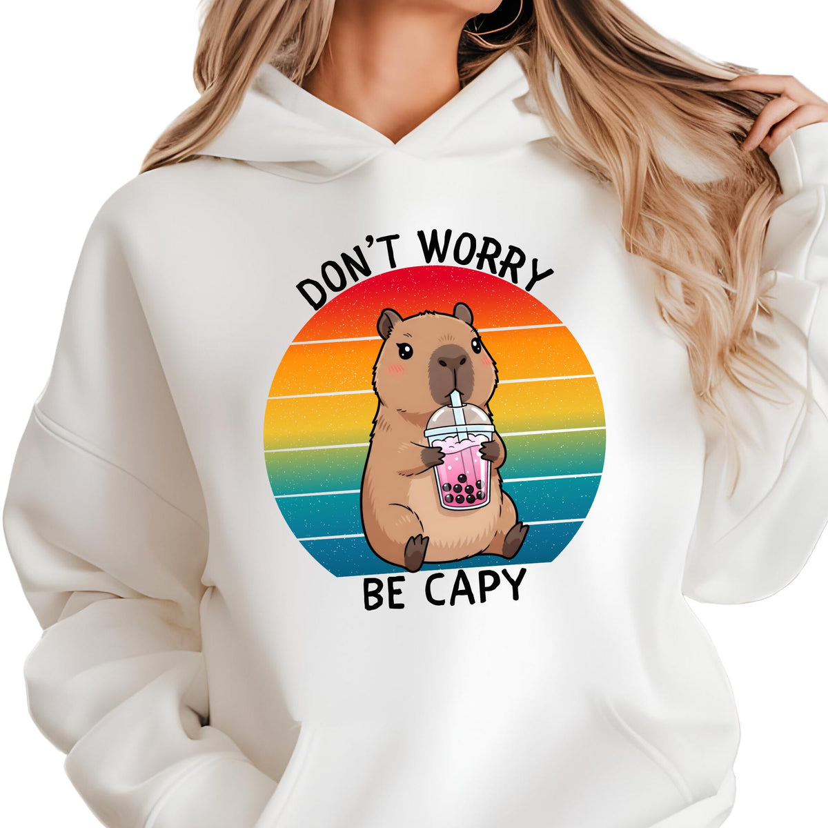 Don’t Worry Be Capy Capybara Funny Meme T-Shirt