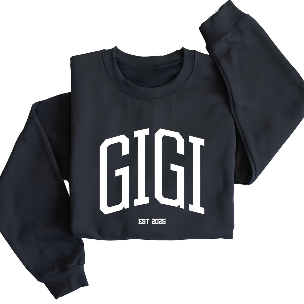 Custom Gigi Est Date Grandma Pregnancy Reveal Sweatshirt