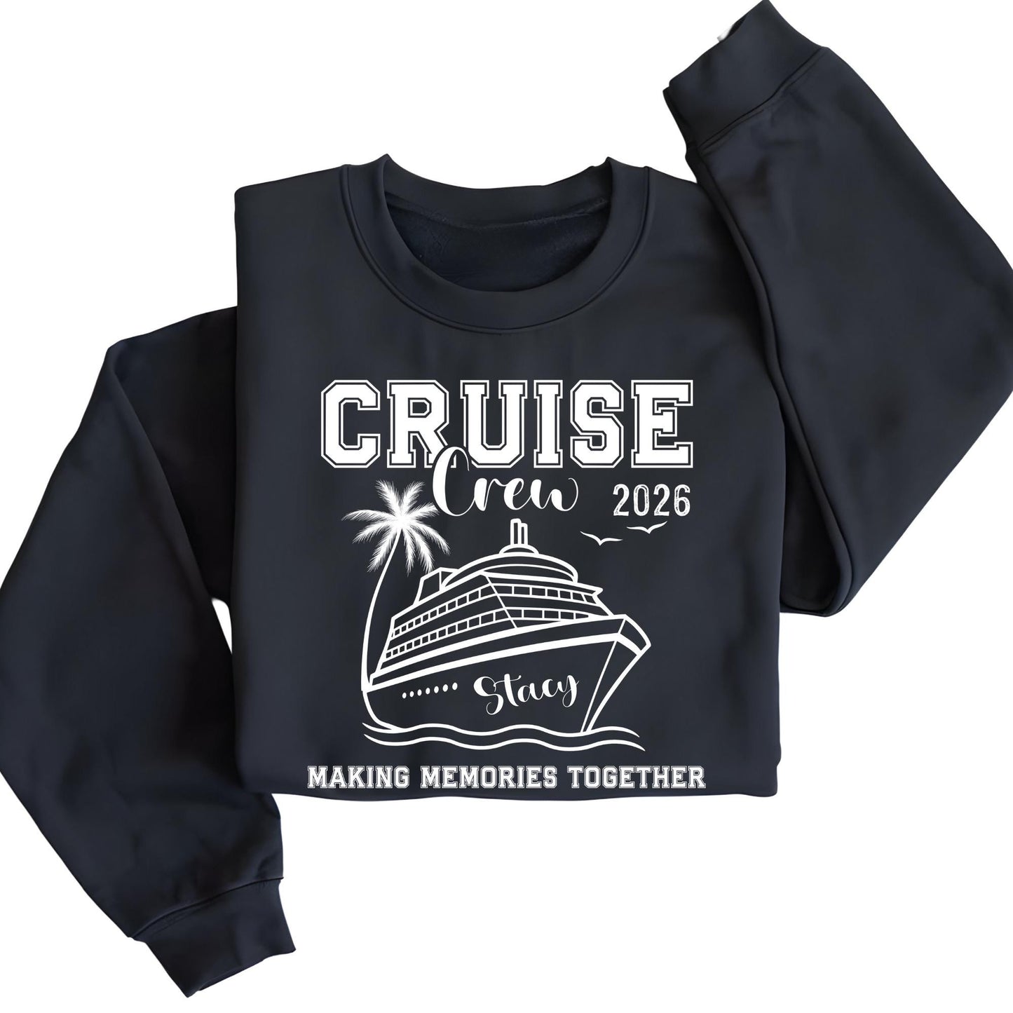 Cruise Crew Sweatshirt, Funny Cruise Sweat, Custom Family Cruise Hoodie, Matching Cruise Shirt