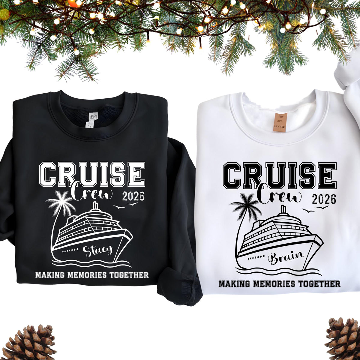 Cruise Crew Funny Custom Family Matching Sweatshirt Hoodie
