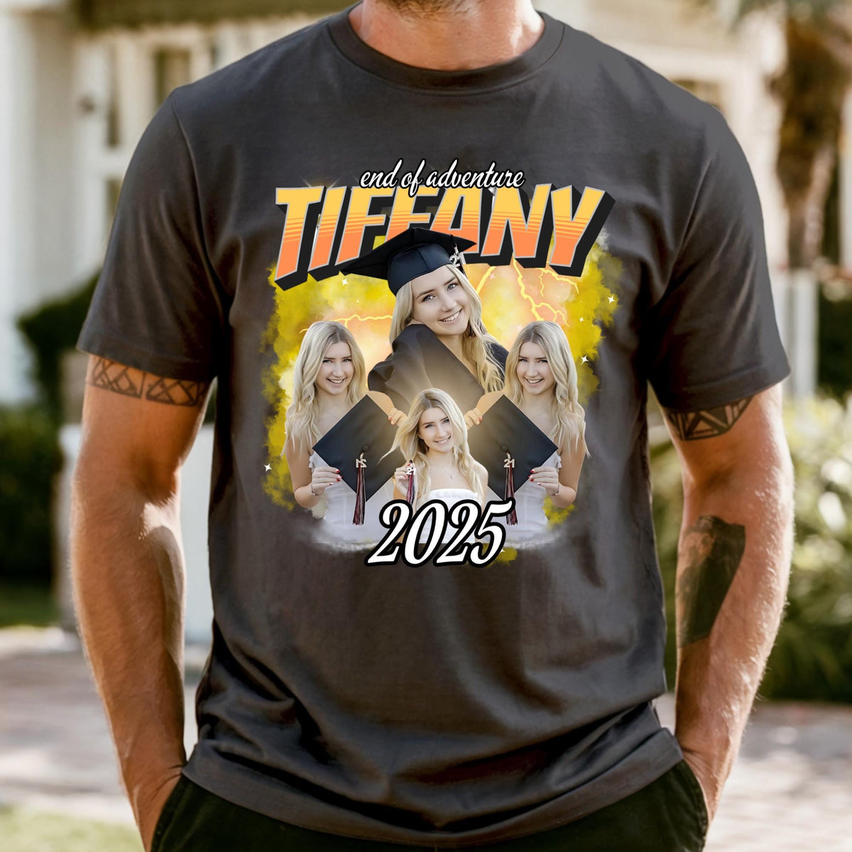 Custom Graduation Bootleg 90s Style Comfort Colors® T-Shirt