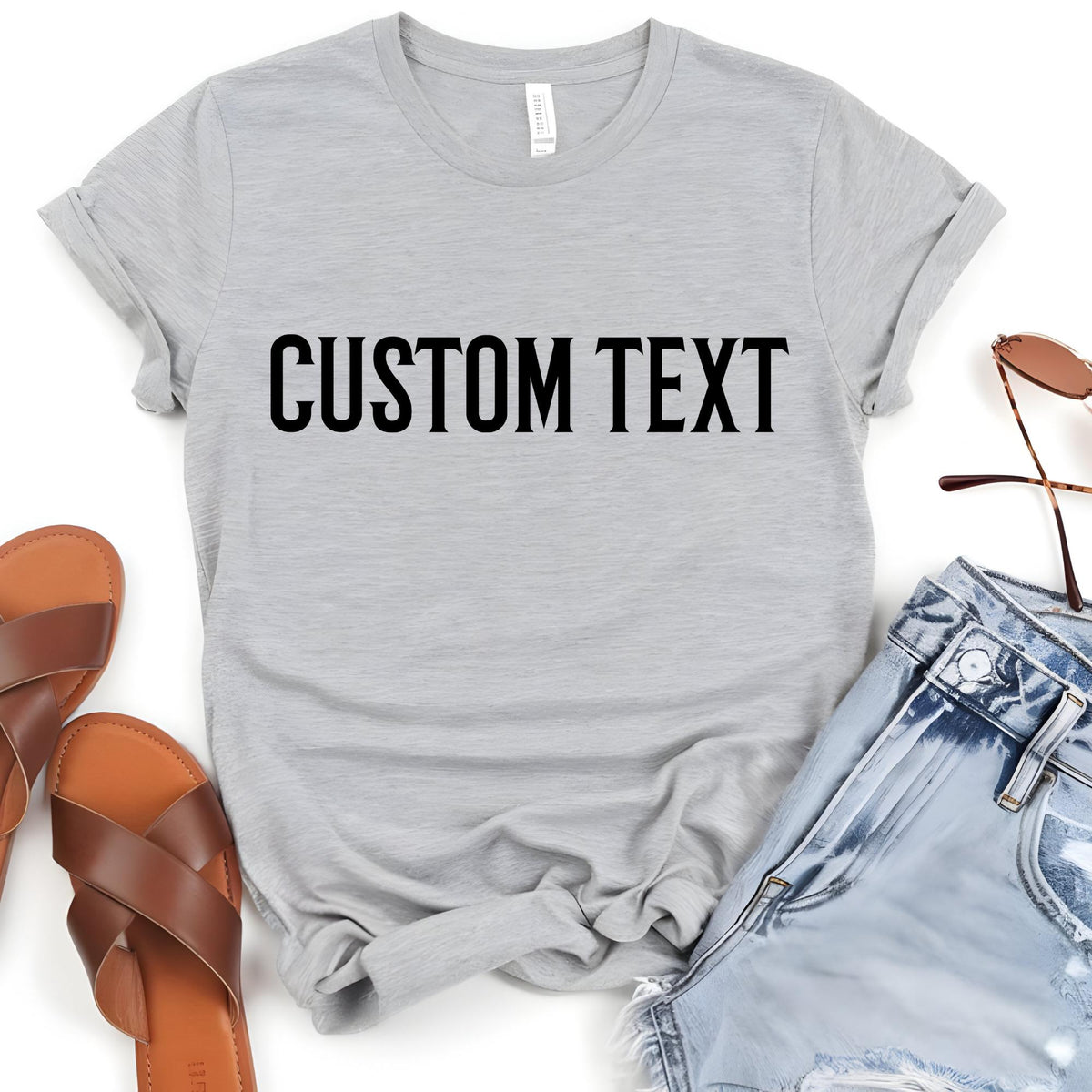 Custom Text Business Logo Event T-Shirt
