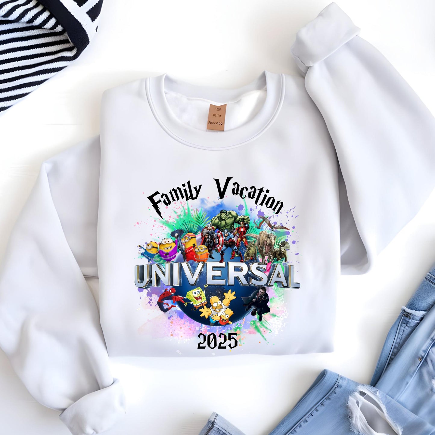 Personalized Universal Studios Family Vacation Sweatshirt, Holiday Group Trip 2026 Hoodie