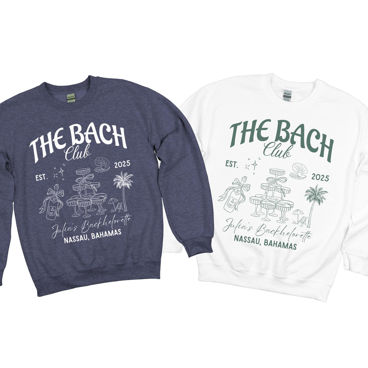 Personalized Bachelorette Party Bach Social Club Sweatshirt