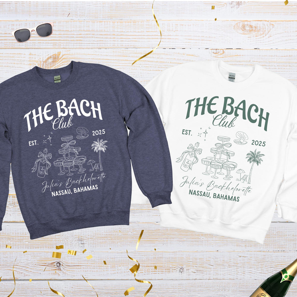 Personalized Bachelorette Party Bach Social Club Sweatshirt
