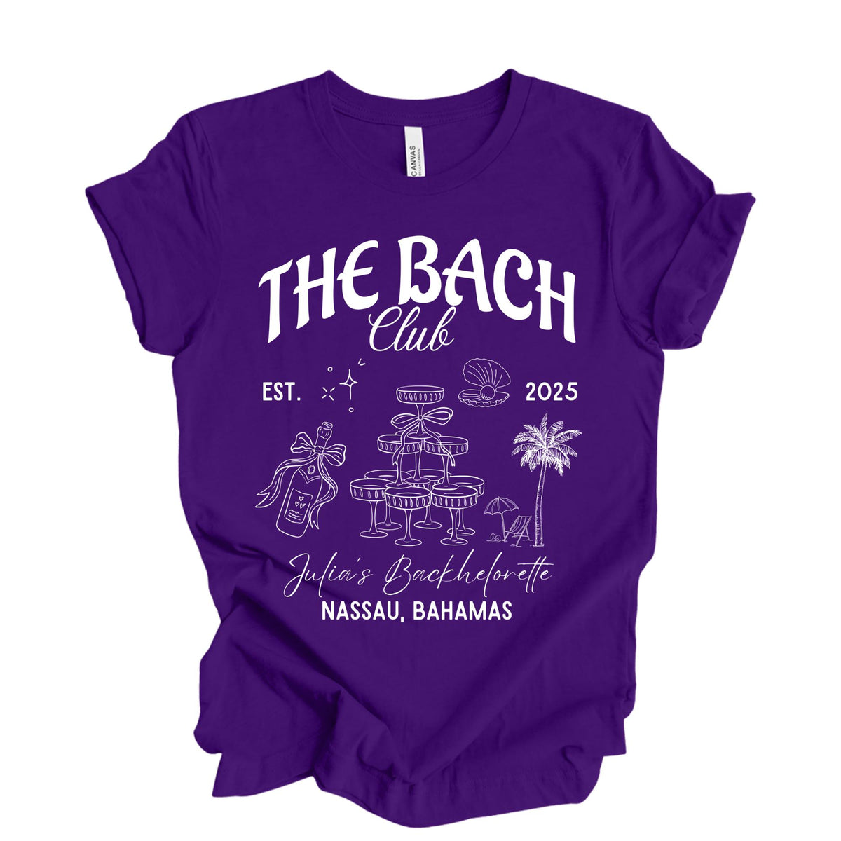 The Bach Club Custom Bachelorette Party T-Shirt