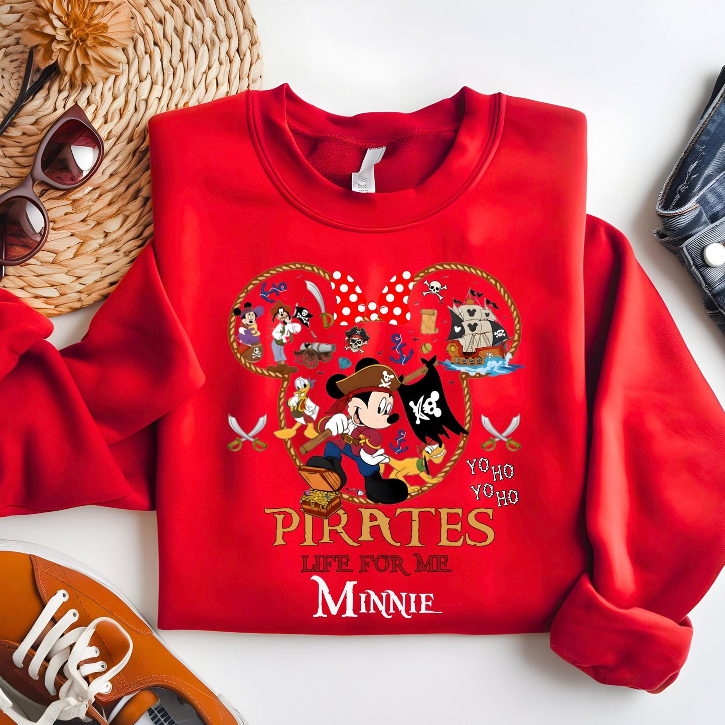 Personalized Disney Pirates Family Sweatshirt, Disney Pirates of Caribbean Sweat, Pirate's Life, Disney Matching Cruise Shirt