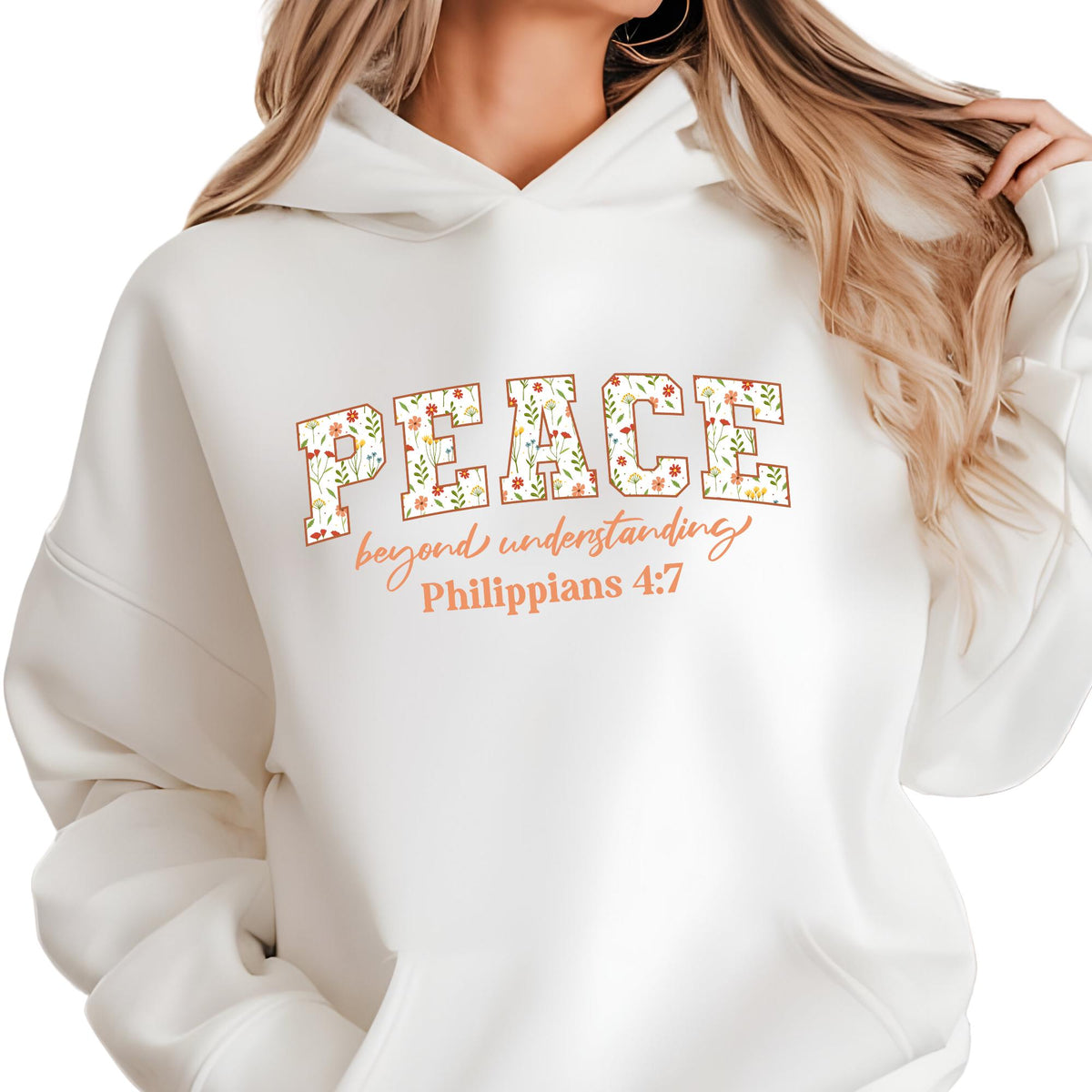 Loved Saved Hope Bible Verse Christian Sweatshirt Hoodie
