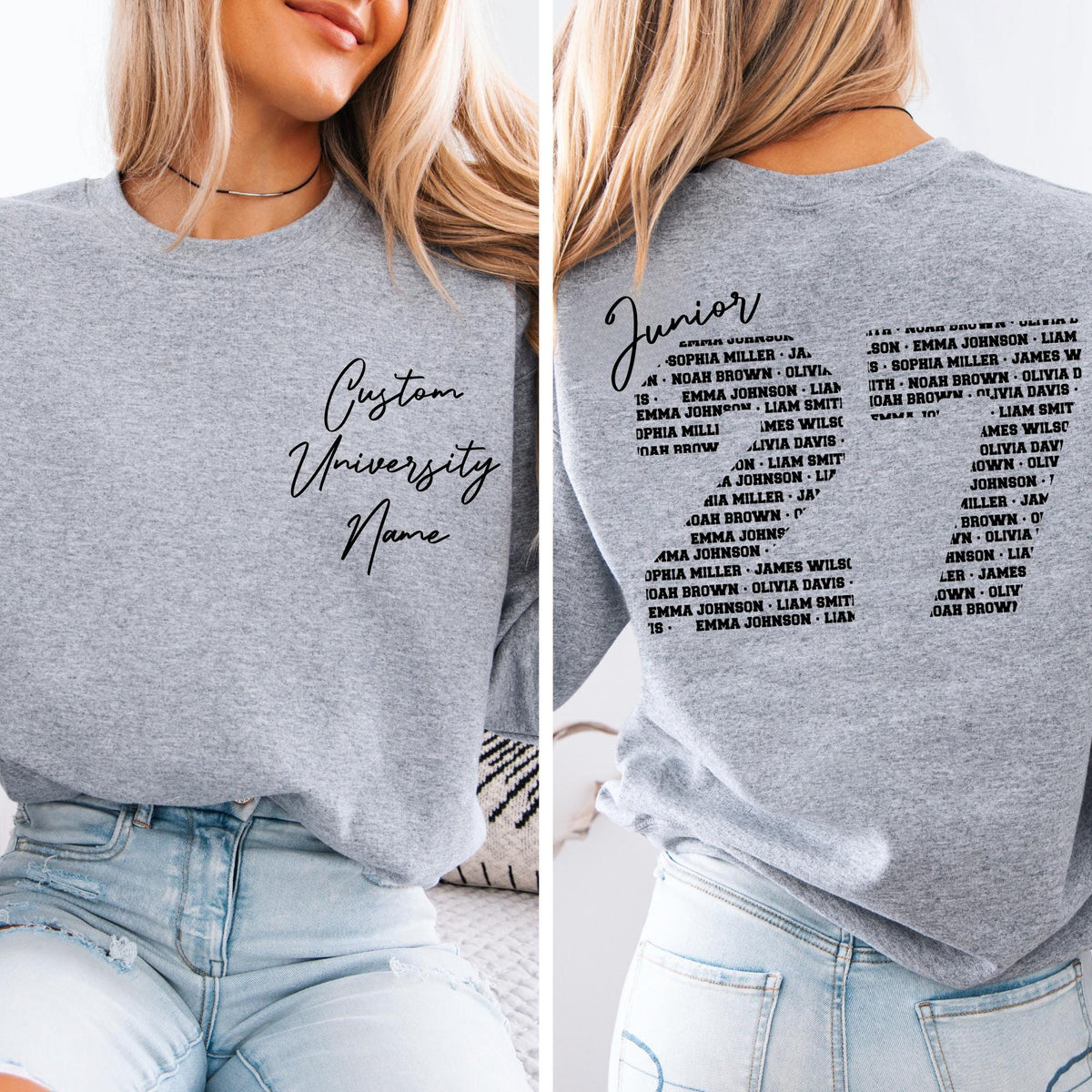 Personalized Graduate Classmate Names Proud Mom Sweatshirt