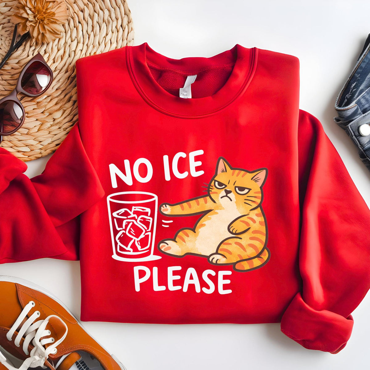 No ICE Please Cat Pro-Immigration Sweatshirt Hoodie