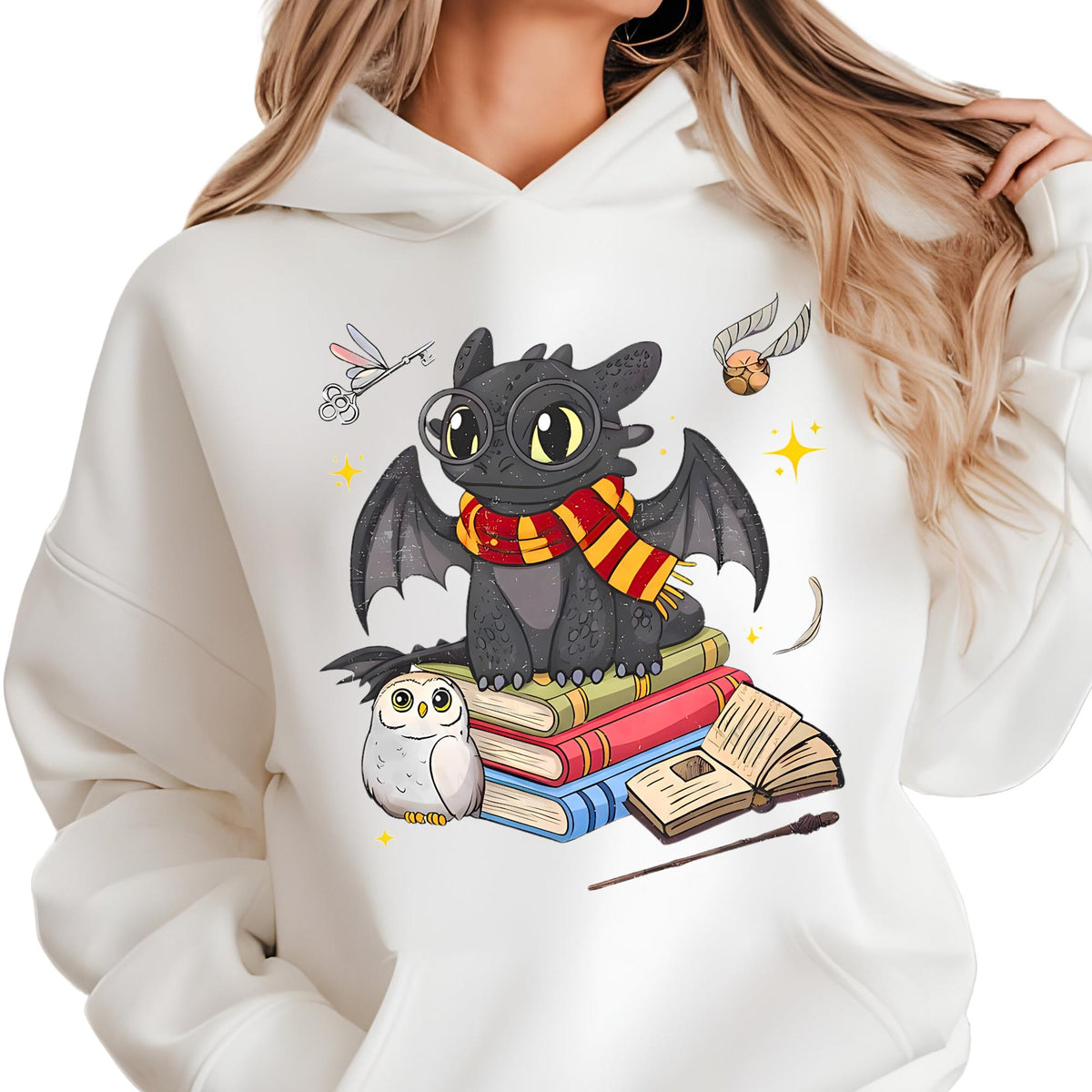 Toothless Vintage Sweatshirt, Night Fury Wizard Hoodie