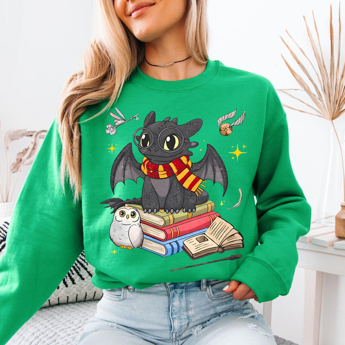 Toothless Vintage Sweatshirt, Night Fury Wizard Hoodie