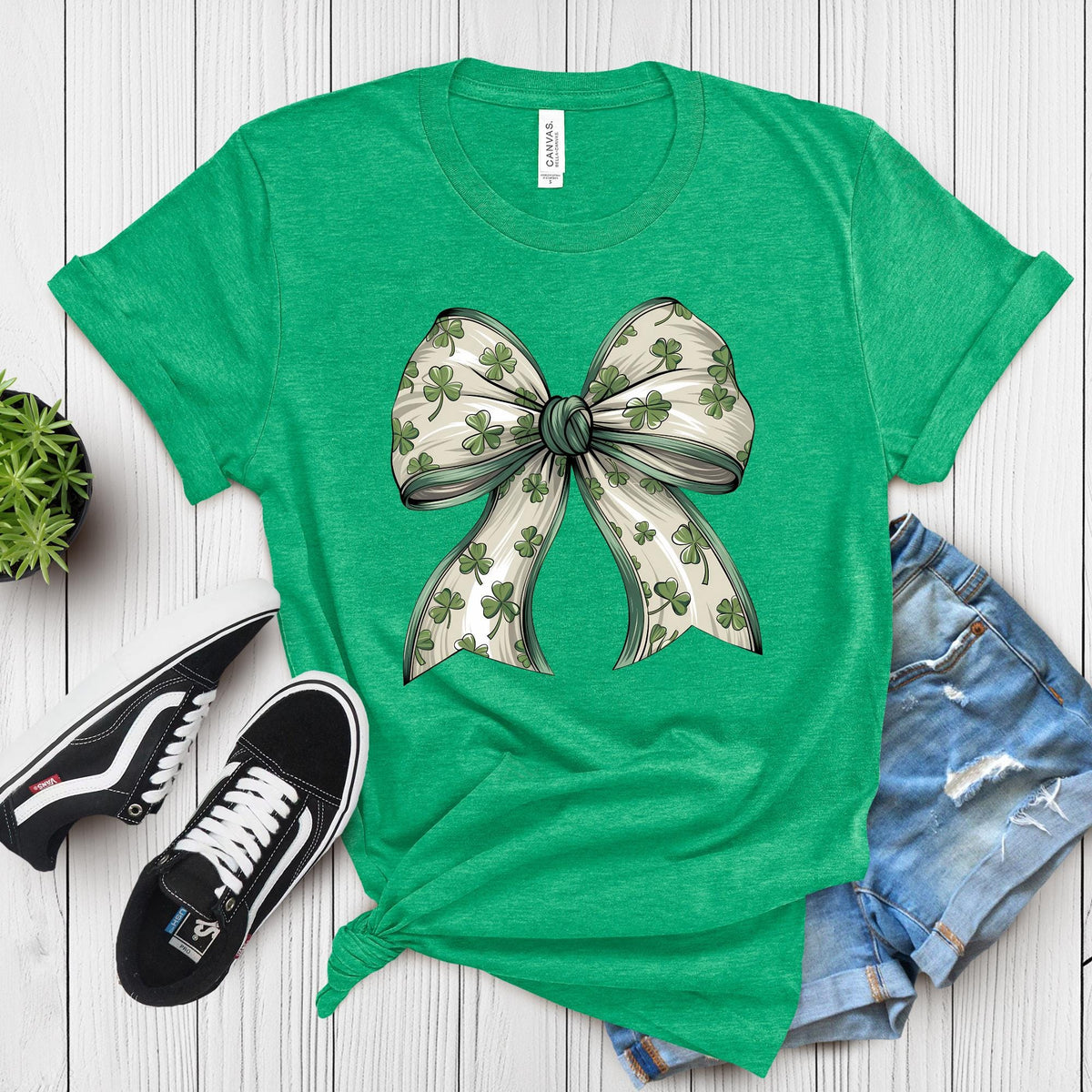 Shamrock Coquette St Patrick’s Day T-Shirt