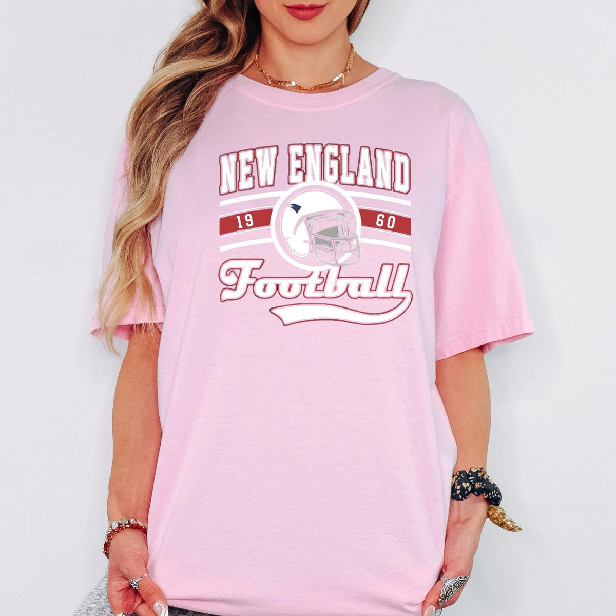 New England Football Shirt, Vintage Football Tee, Comfort Colors Unisex Shirt, Retro Sports Graphic T Shirt