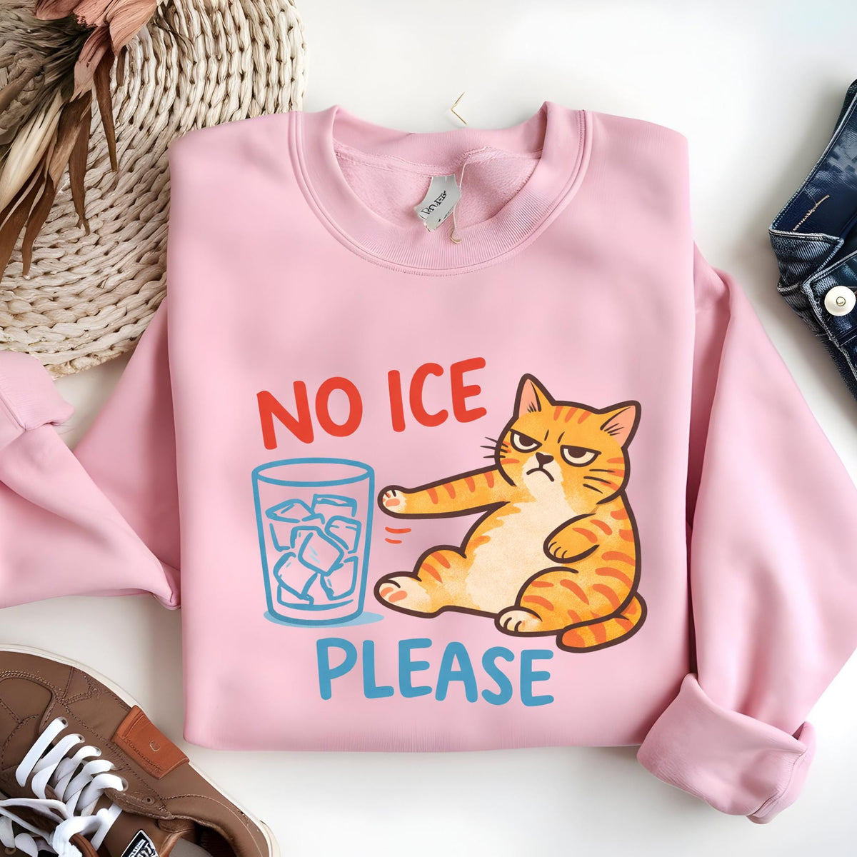 No ICE Please Cat Pro-Immigration Sweatshirt Hoodie