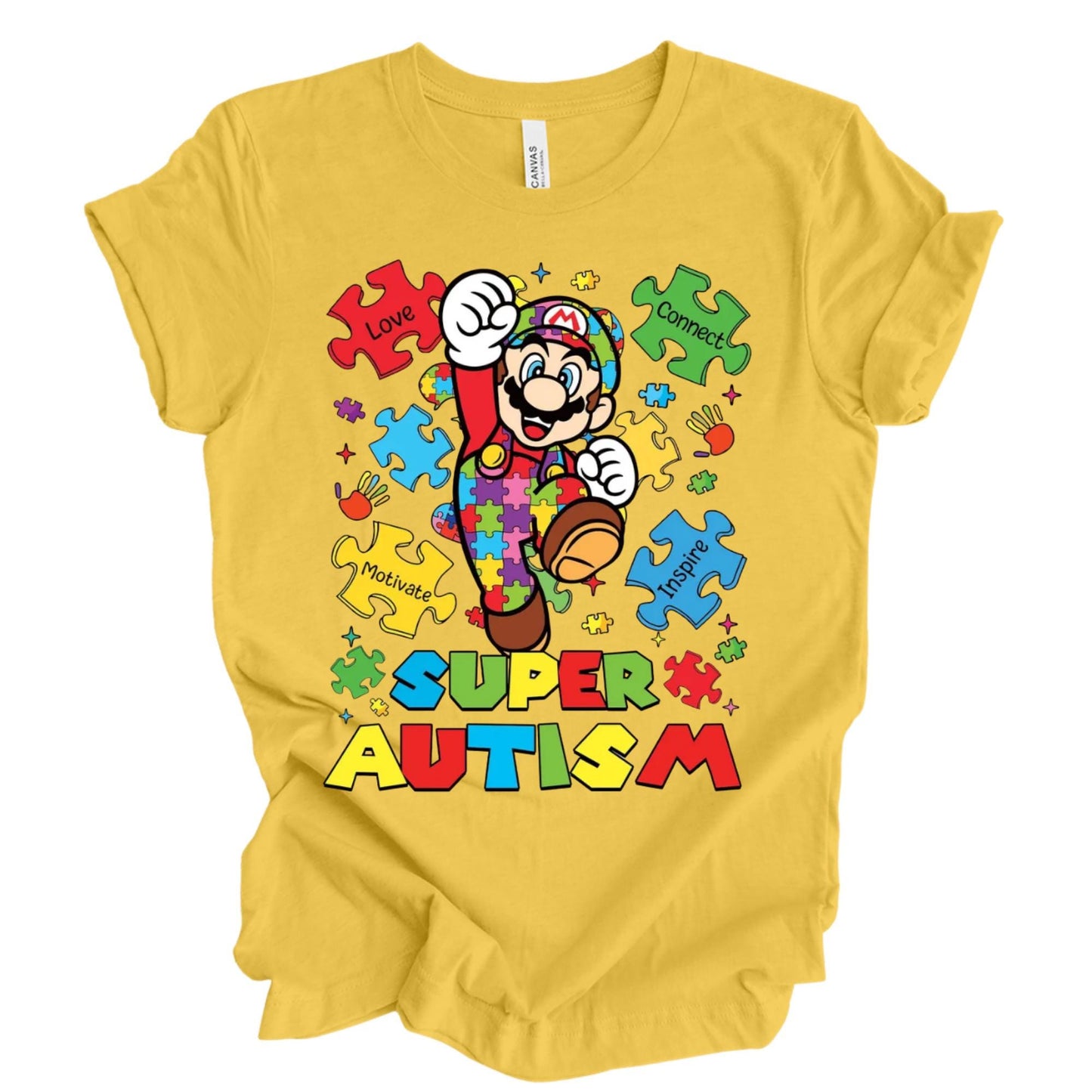 Disney Mario Autism Awareness Shirt – Inclusion & Support Graphic Tee