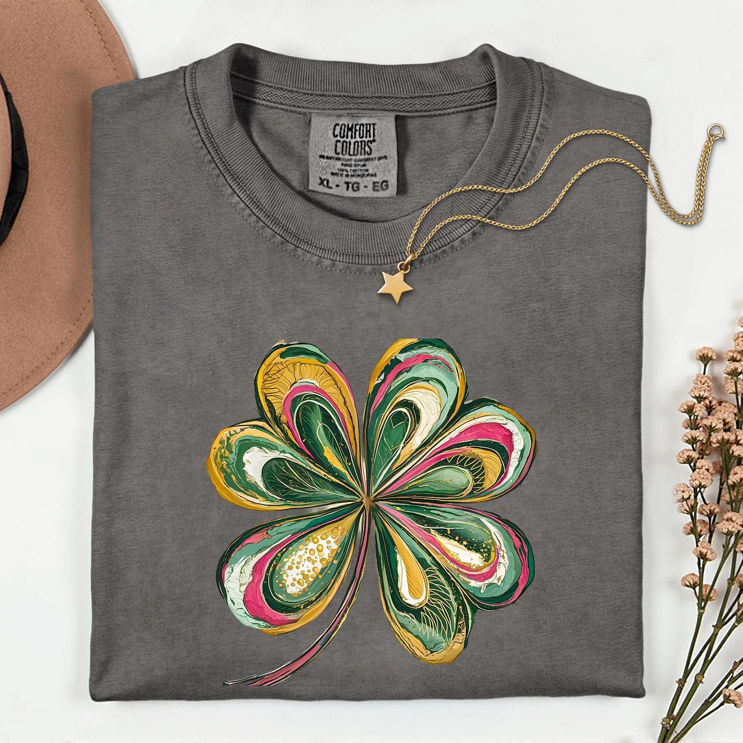 Comfort Colors® Retro Shamrock Shirt, Womens Shenanigans Tee, Cute St Patricks Day Gift