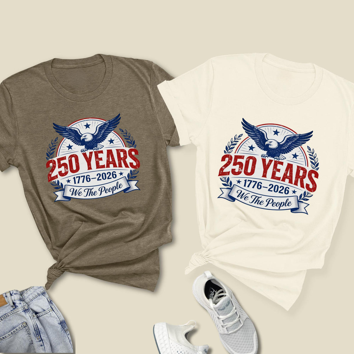 America 250th Anniversary 1776–2026 Retro Patriotic T-Shirt