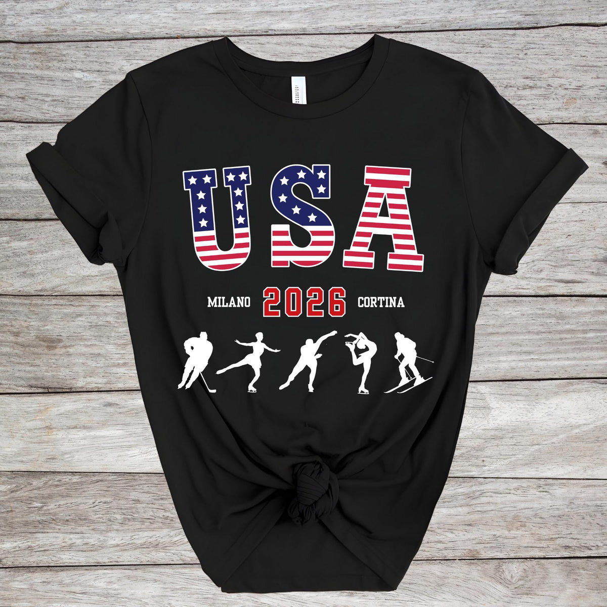 USA Milano Cortina 2026 Shirt, Winter Game Shirts, USA Support Tee