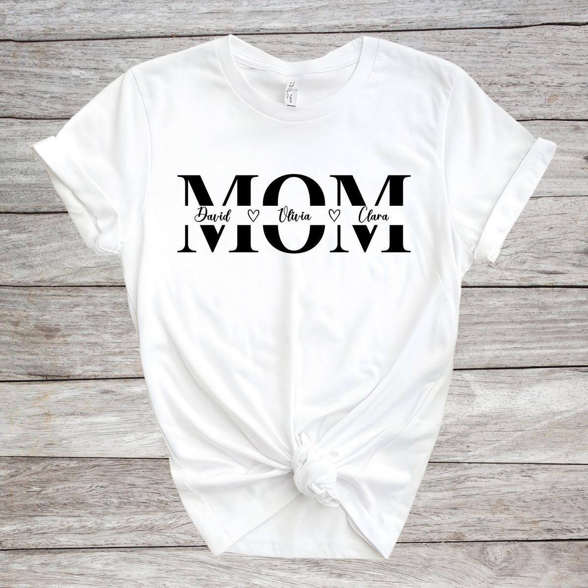Personalized Mom Custom Children Names Mother’s Day T-Shirt
