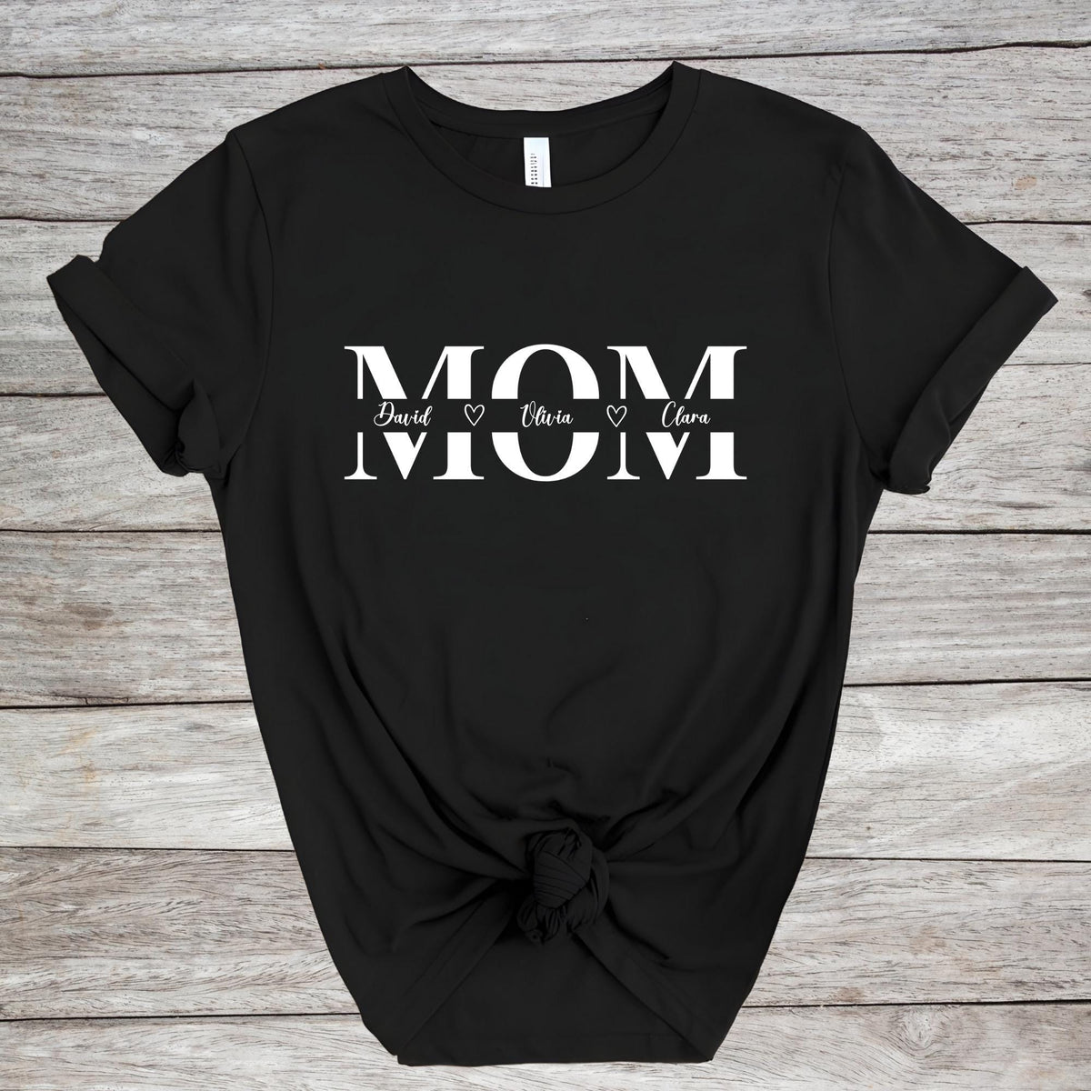 Personalized Mom Custom Children Names Mother’s Day T-Shirt