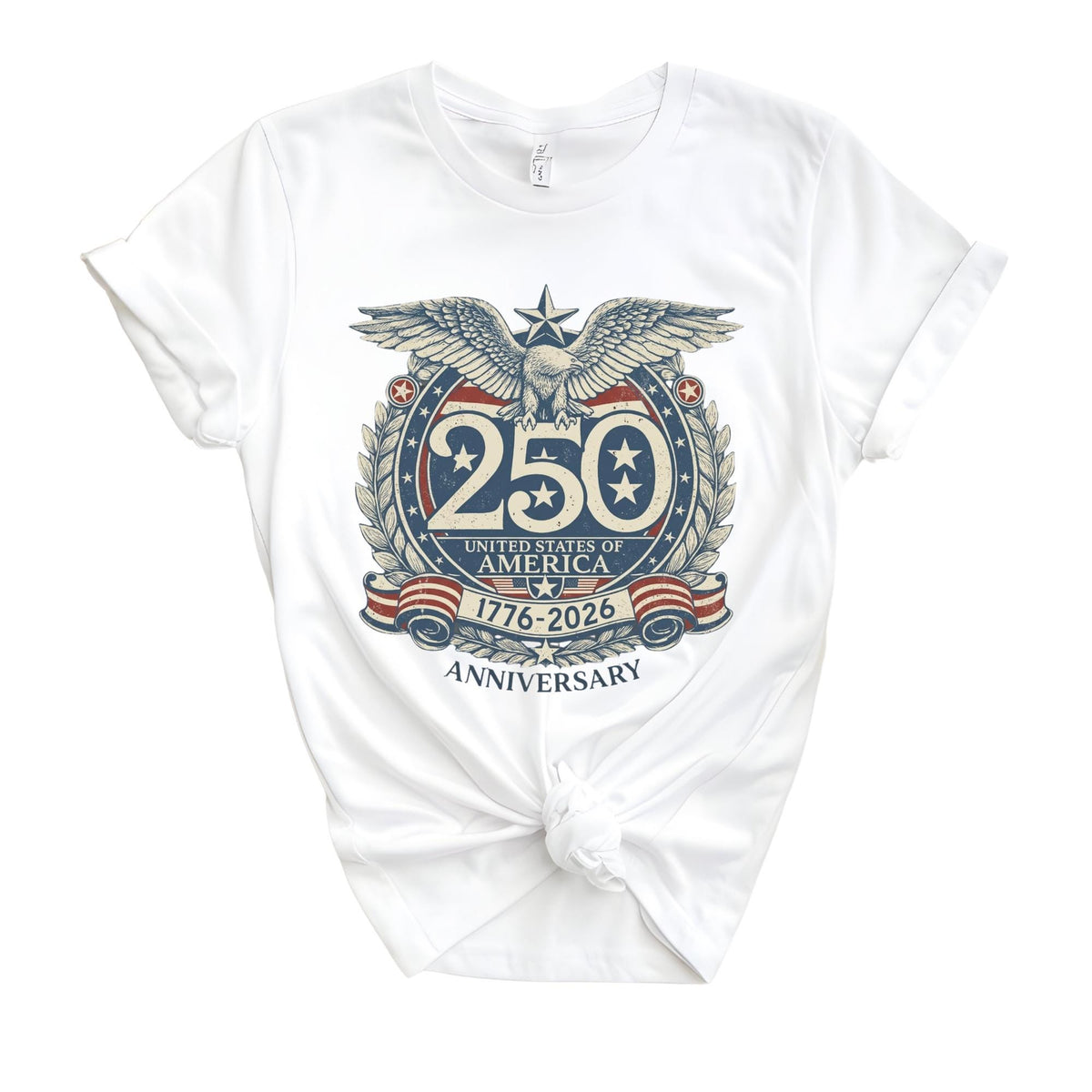 USA 250th Anniversary Vintage Flag Semiquincentennial T-Shirt