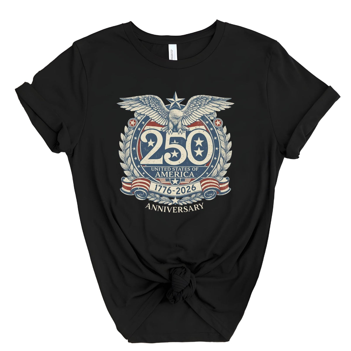 USA 250th Anniversary Vintage Flag Semiquincentennial T-Shirt
