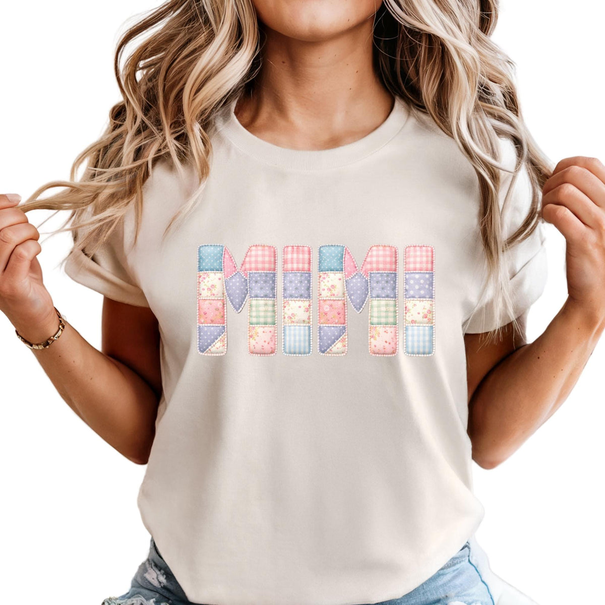 Custom Patchwork Look Mama Gigi Comfort Colors® T-Shirt