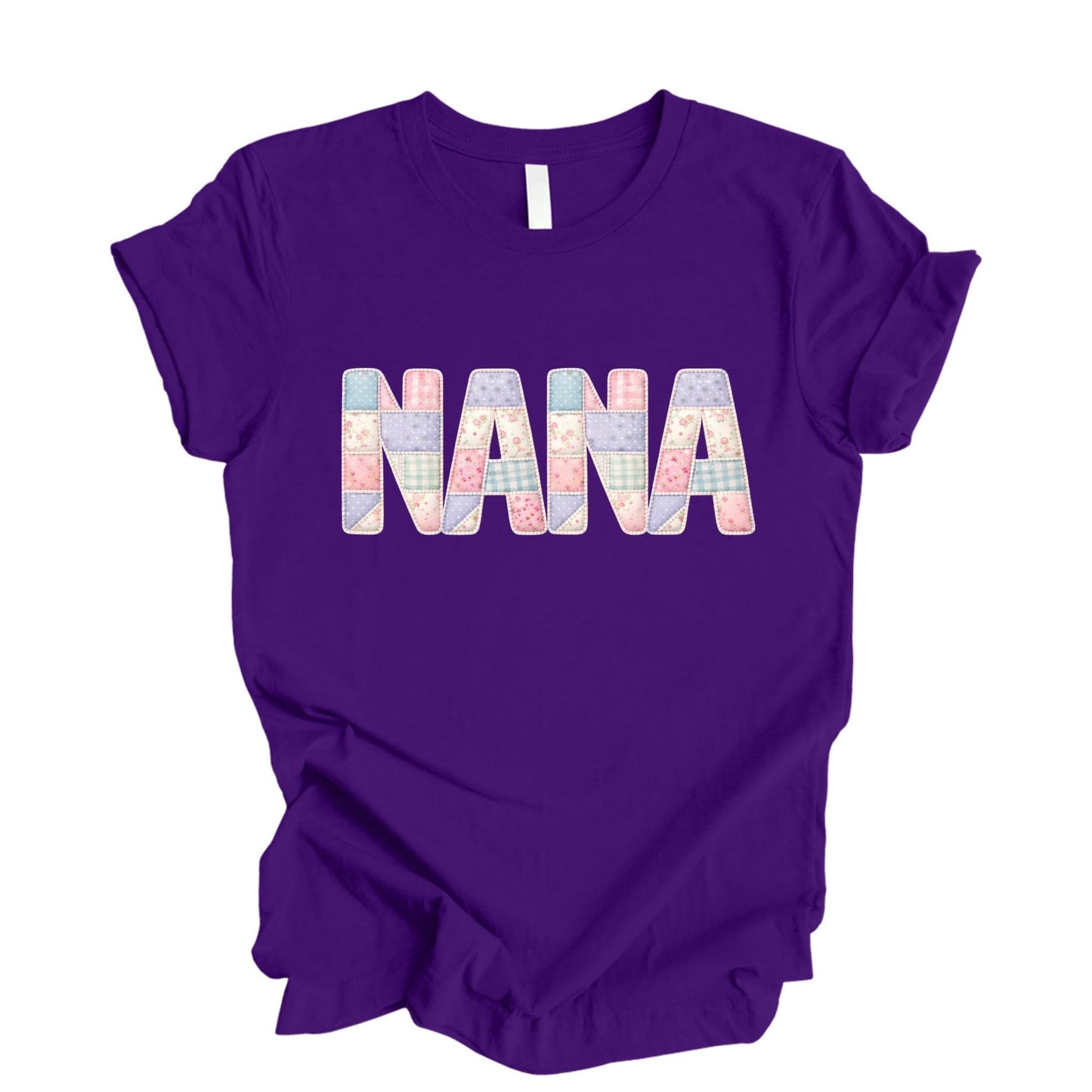 Custom Faux Patchwork Mama Mimi Matching Shirt Mothers Day Gift