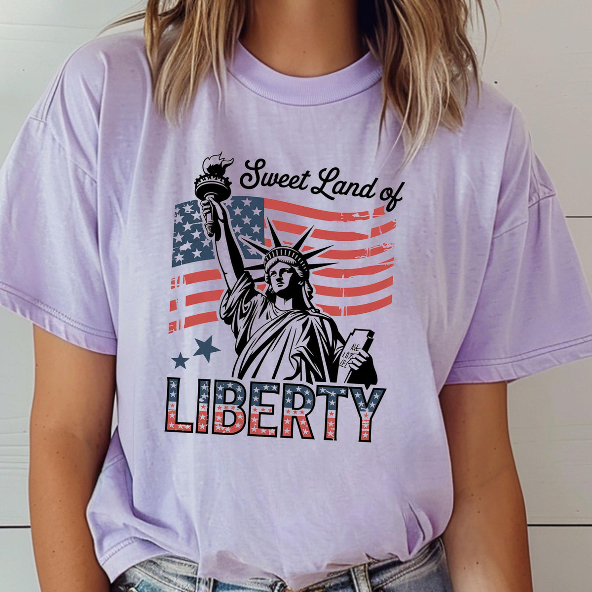 Sweet Land of Liberty Statue of Liberty Comfort Colors® T-Shirt
