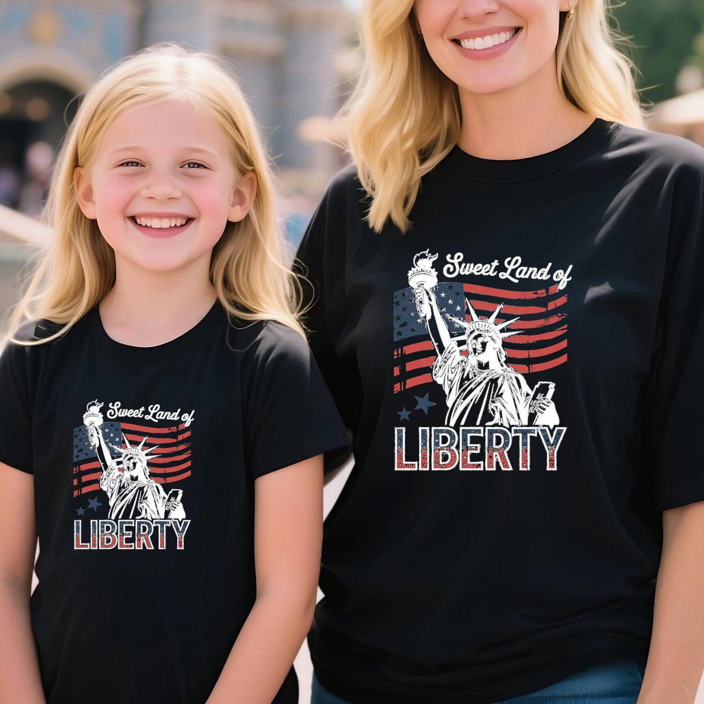 Sweet Land of Liberty Shirt, Statue of Liberty 4th of July Tee, Vintage Patriotic Shirt, Independence Day T-Shirt, Freedom Tee