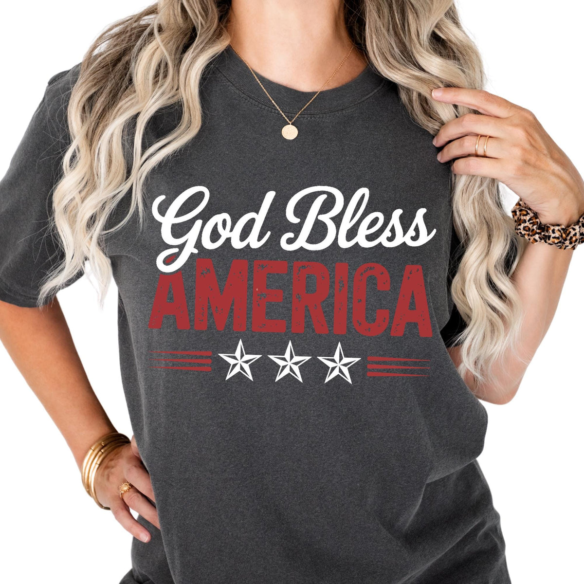 God Bless America Christian Comfort Colors® T-Shirt