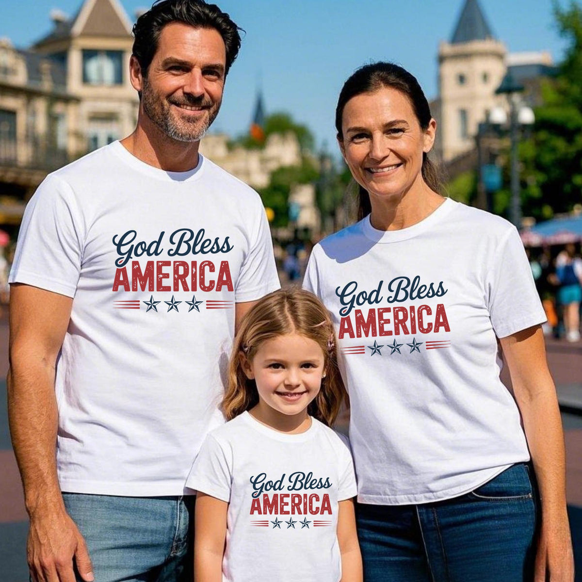God Bless America Christian 4th of July T-Shirt