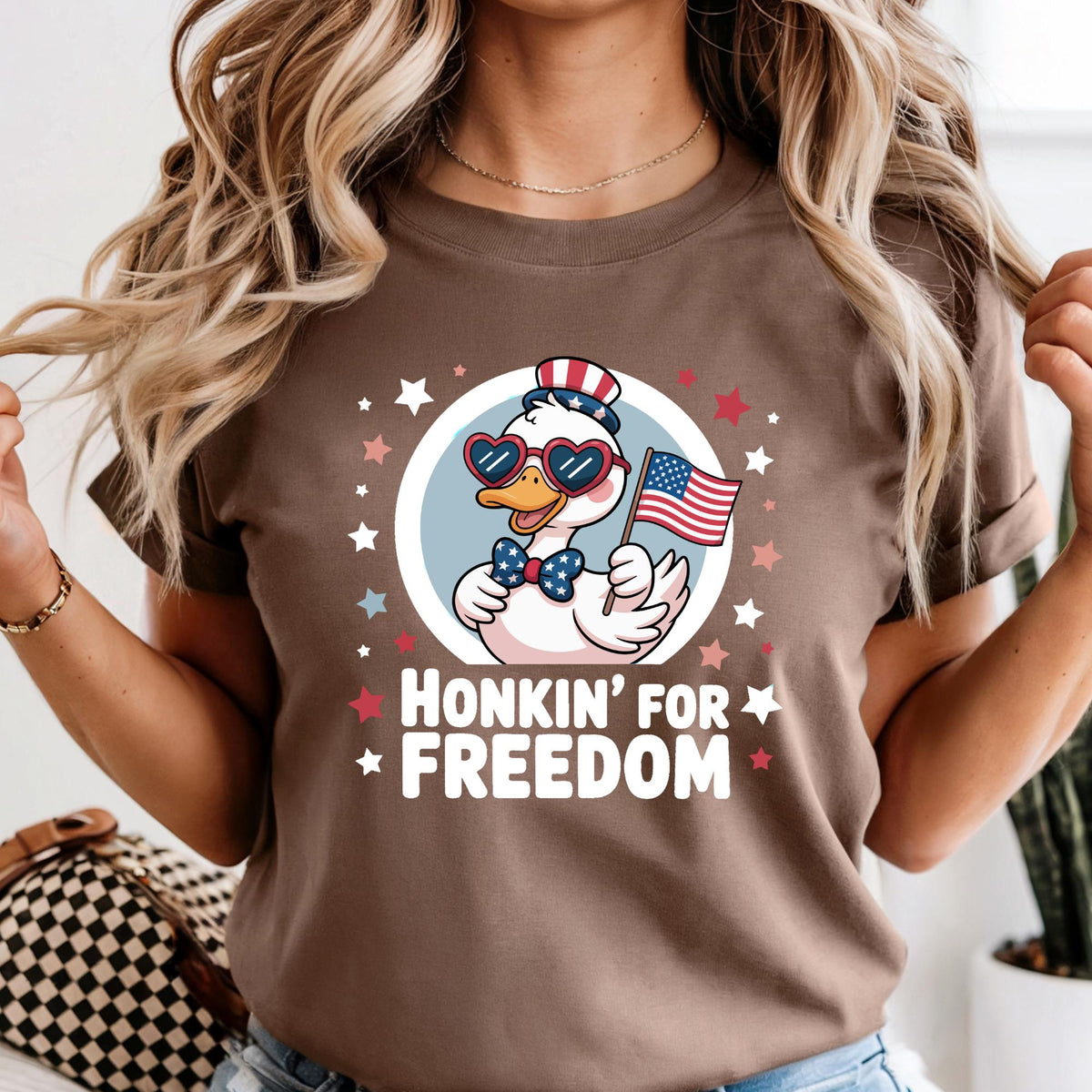 Honkin for Freedom Funny 4th of July Comfort Colors® T-Shirt