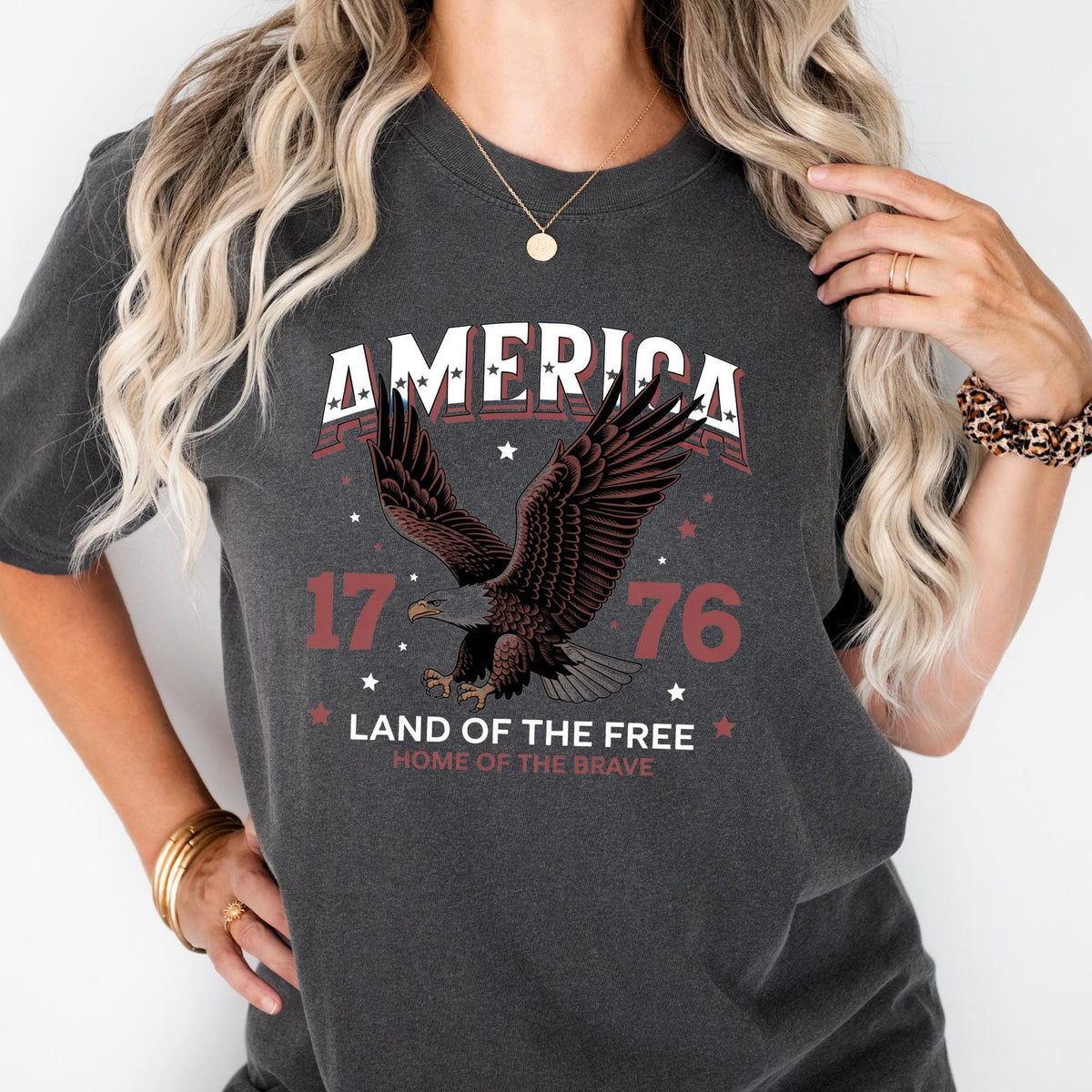 Patriotic Eagle Red White Blue Comfort Colors® T-Shirt