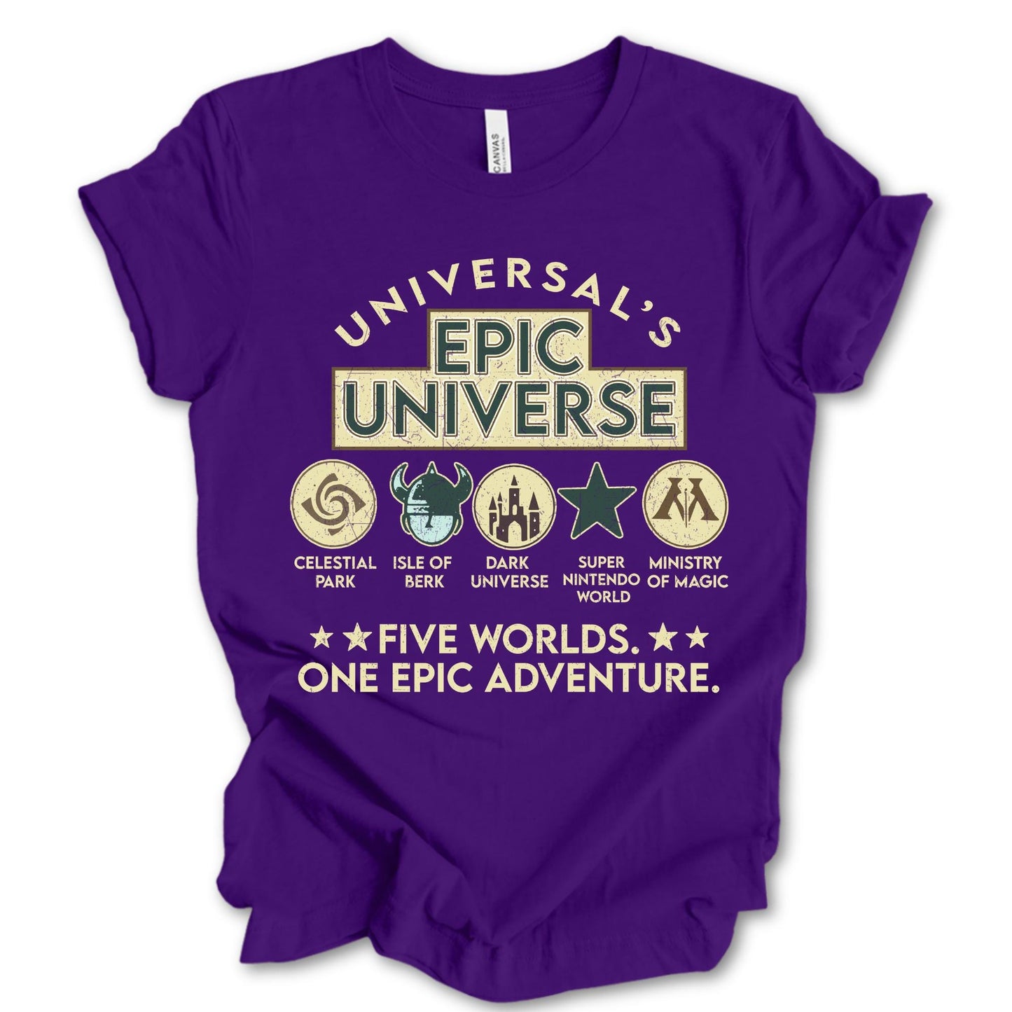 Universals Epic Universe Shirt, Epic Theme Parhs Shirts, Orlando Family Vaation Tee