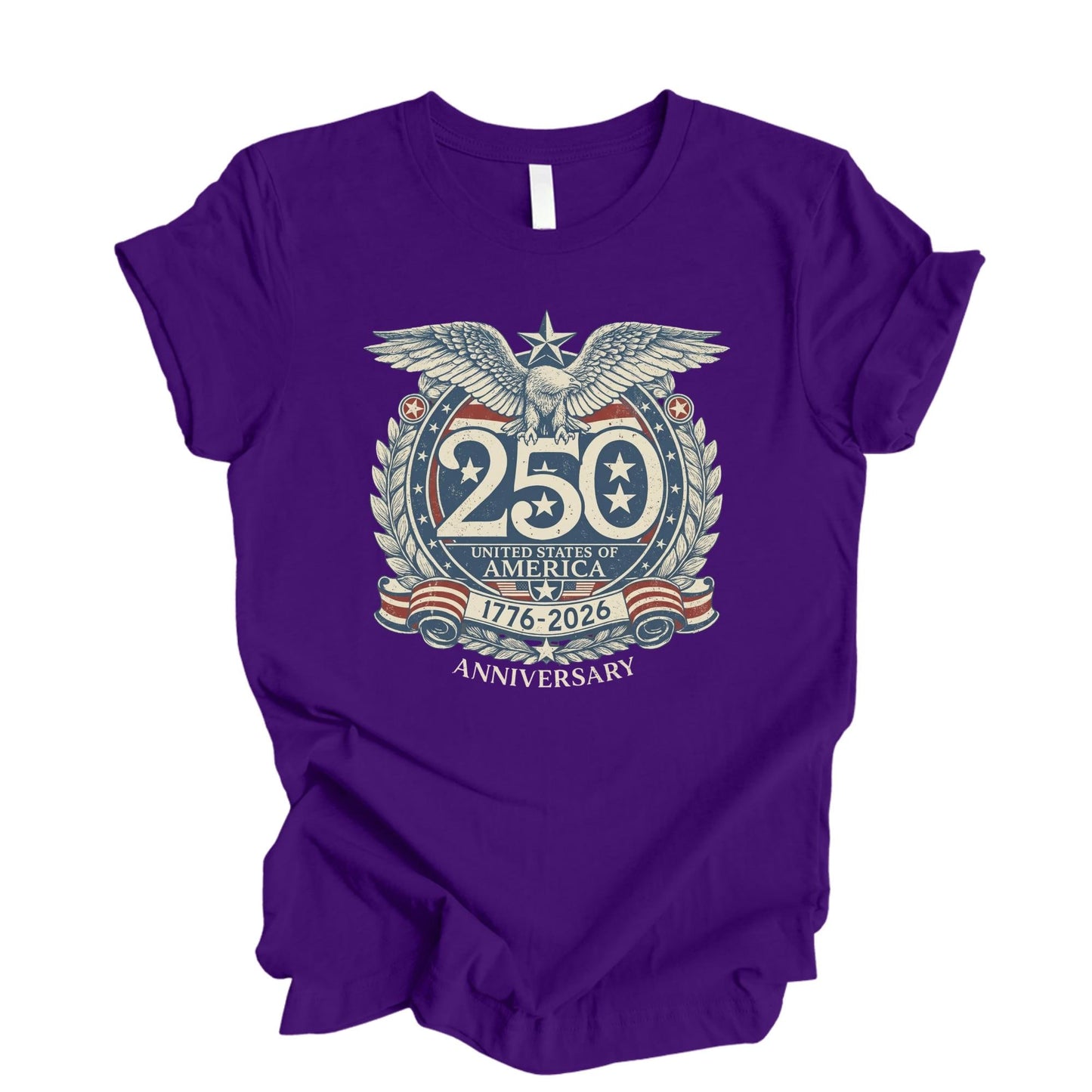 USA 250th Anniversary Shirt, American Flag Vintage T-Shirt, 250th Semiquincentennial Independence Day Tee, 4th of July Patriotic Gift