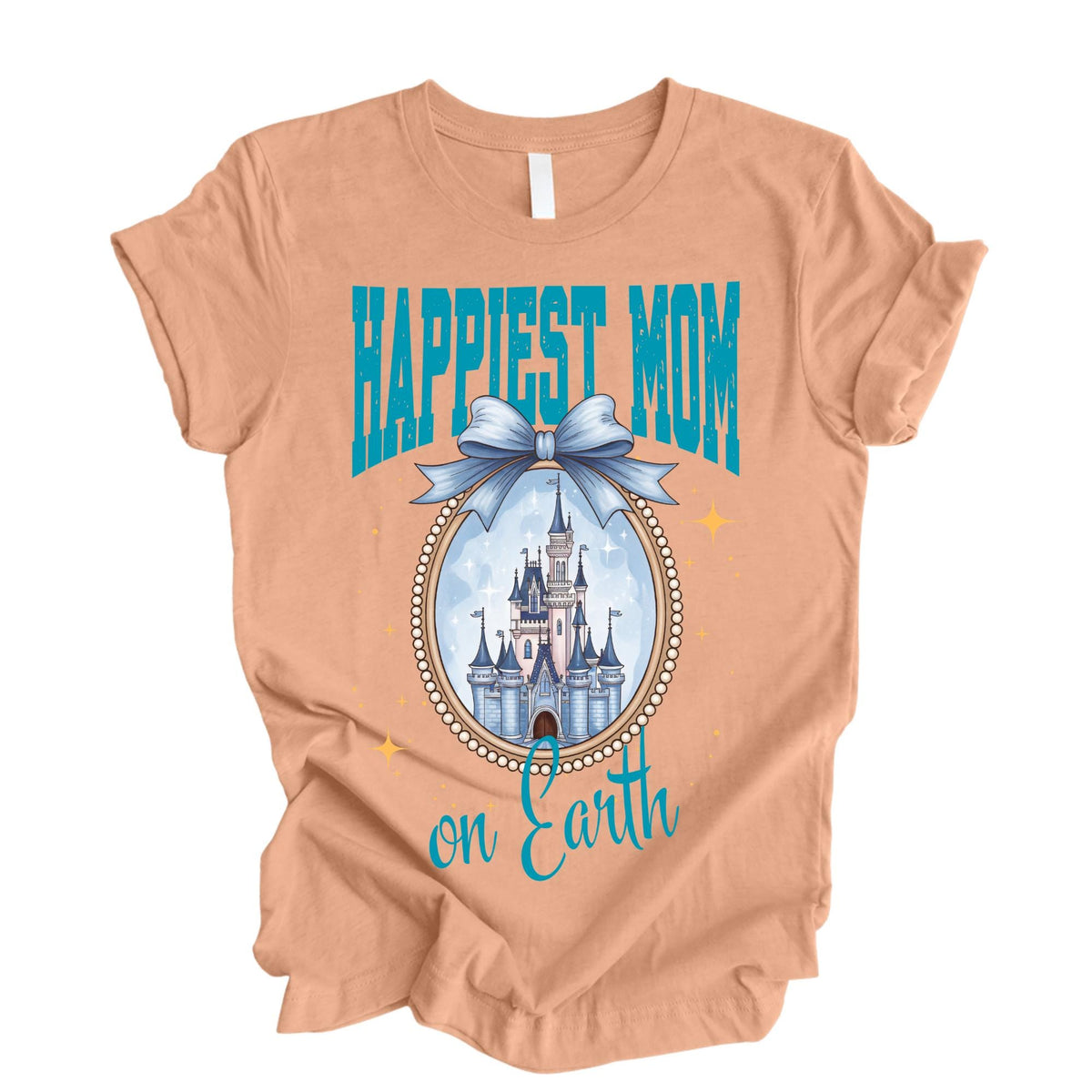 Castle Bow Mama Shirt, Coquette Mom Tee, Theme Park Family Trip Shirt, Happiest Mom Tee, Mothers Day Gift for Mom