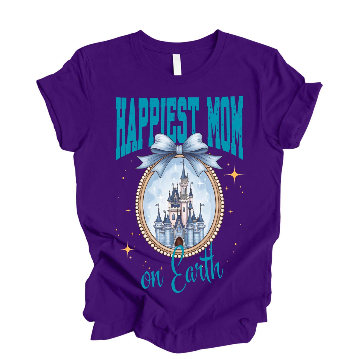 Castle Bow Mama Shirt, Coquette Mom Tee, Theme Park Family Trip Shirt, Happiest Mom Tee, Mothers Day Gift for Mom