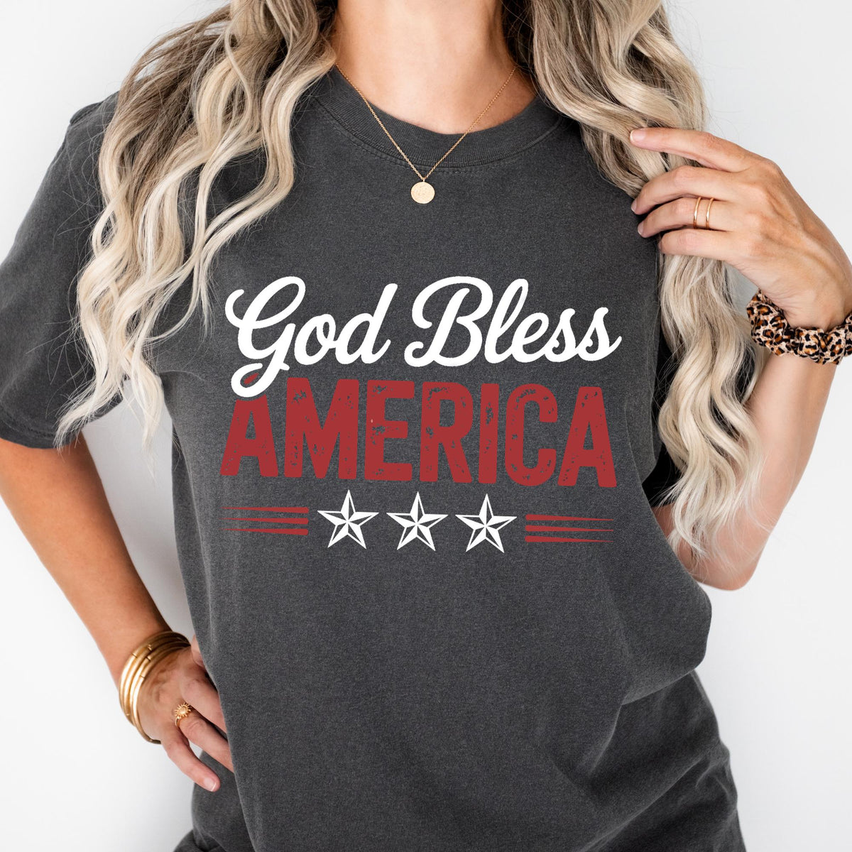 God Bless America Christian Comfort Colors® T-Shirt