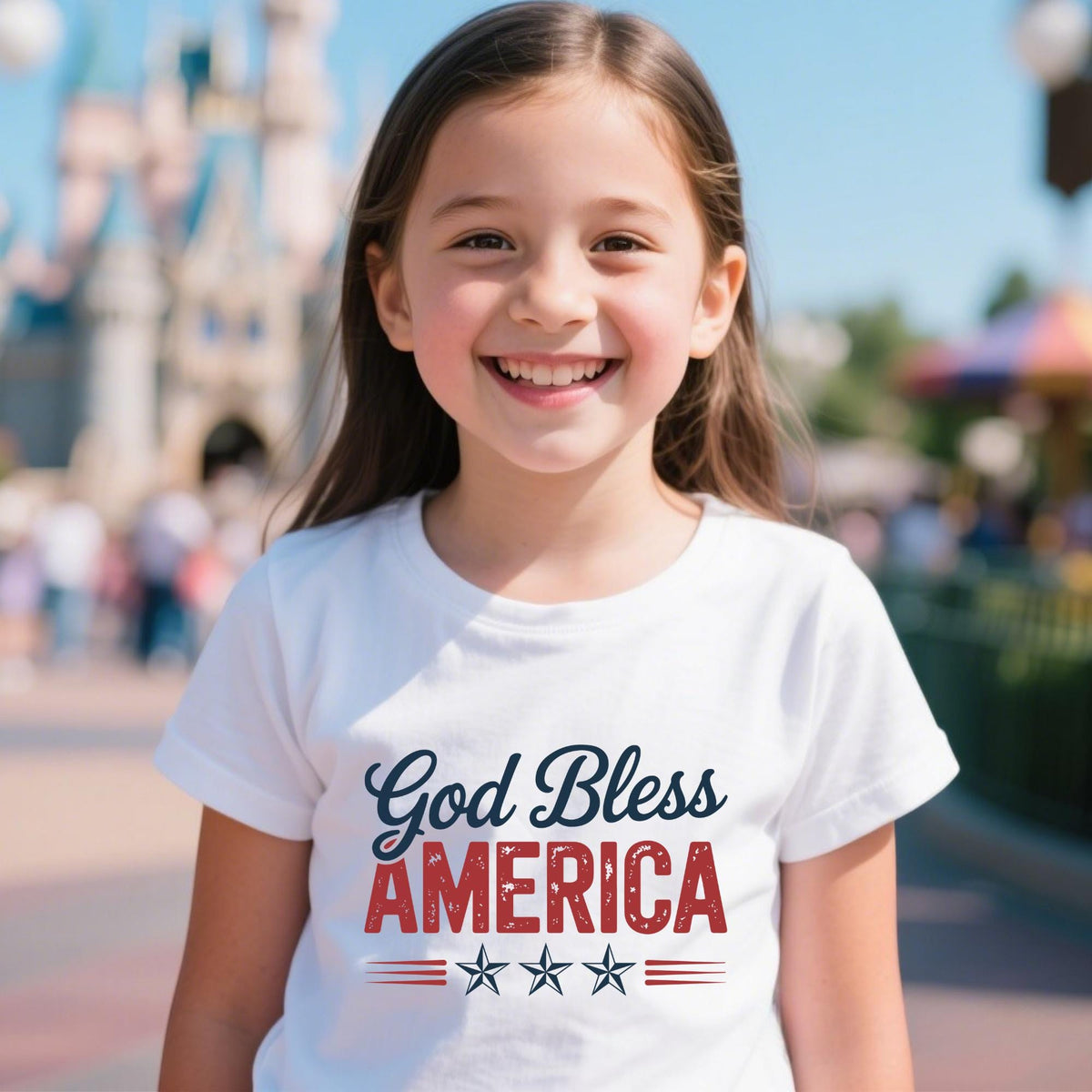 God Bless America Christian 4th of July T-Shirt