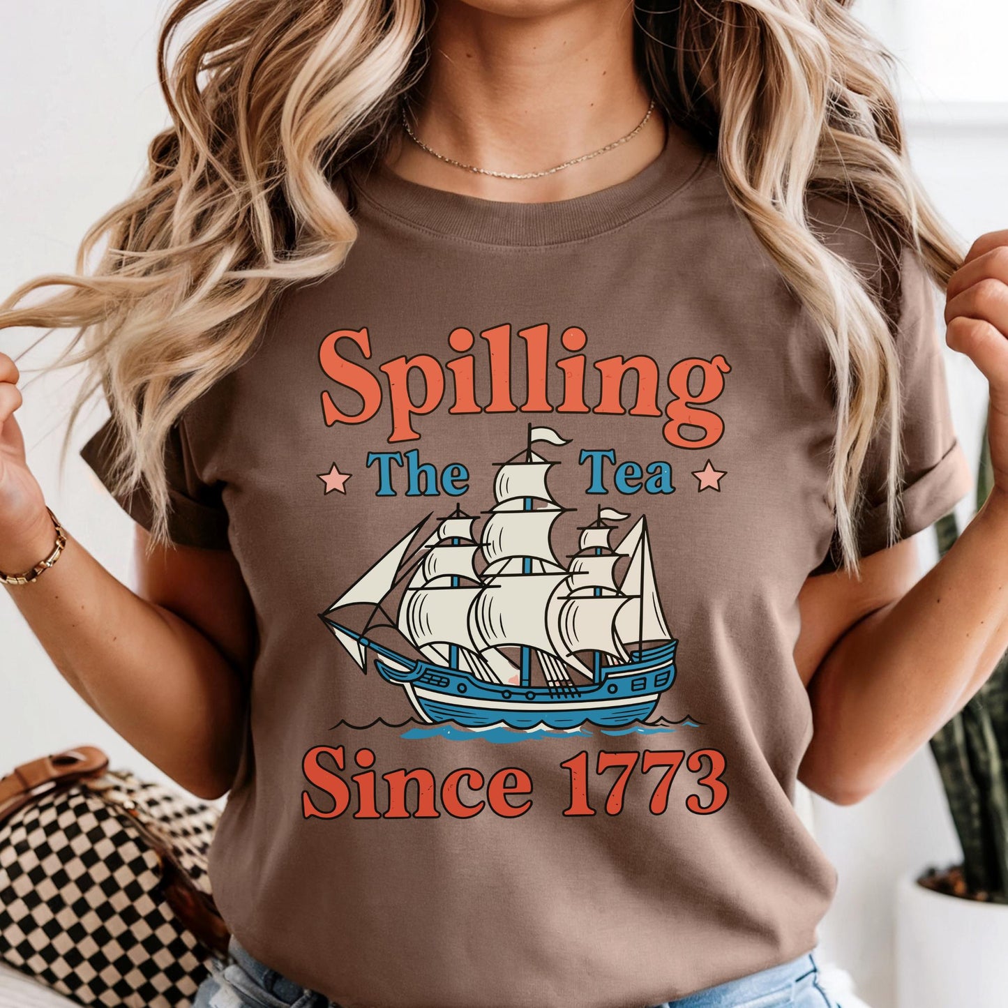 Spilling The Tea Since 1773 Shirt Comfort Colors® 4th of July Party TShirt, Spilling the Tea, Usa Patriotic Tee