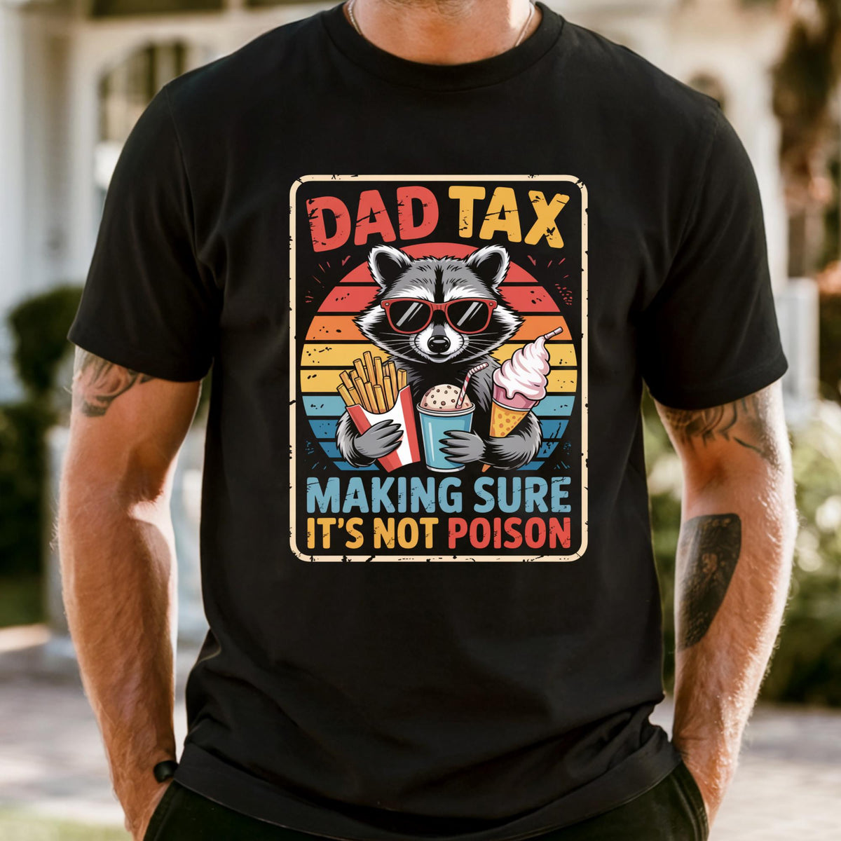 Dad Tax Funny Raccoon Father’s Day Comfort Colors® T-Shirt