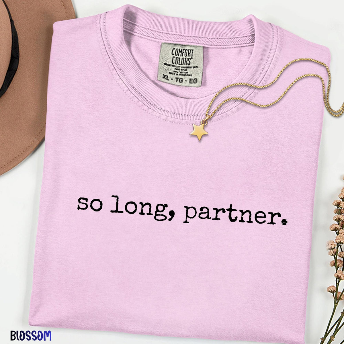 So Long Partner Shirt, Toy Story Inspired Comfort Colors® Tee, Andy Boots Graphic T-Shirt, Cartoon Movie Quote Shirt, Friendship Gift Tee
