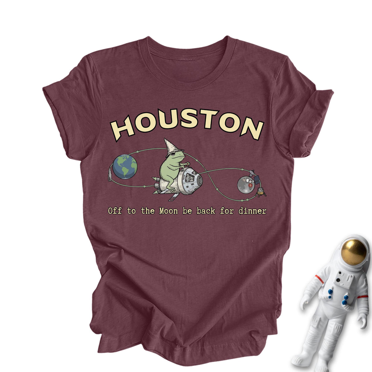 Houston Off to the Moon Funny Space Lover T-Shirt