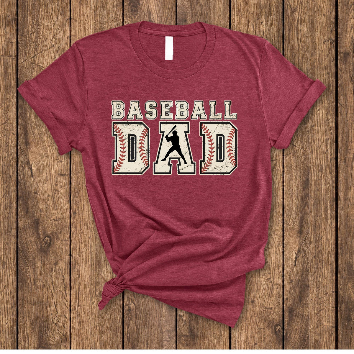 Custom Baseball Dad Season Father’s Day T-Shirt