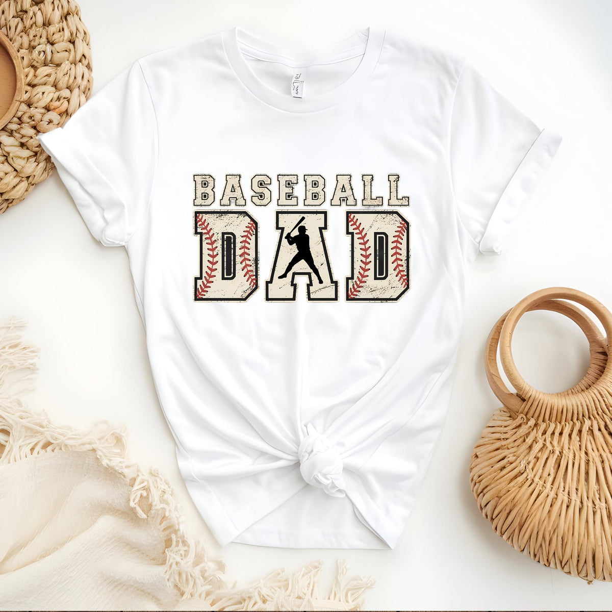 Custom Baseball Dad Season Father’s Day T-Shirt